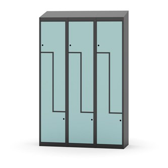 Novis Z vaatekaappi, vinokatto, 6-lok, L120 cm
