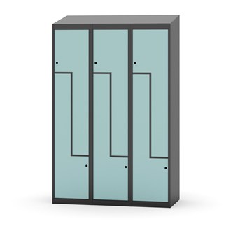 Novis Z vaatekaappi, vinokatto, 6-lok, L120 cm