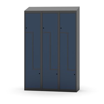Novis Z vaatekaappi, vinokatto, 6-lok, L120 cm