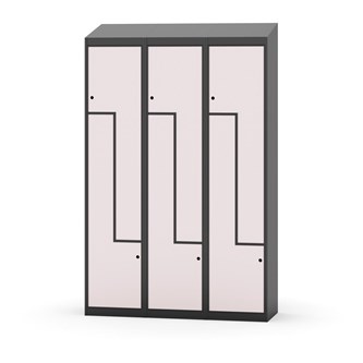 Novis Z vaatekaappi, vinokatto, 6-lok, L120 cm