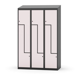 Novis Z vaatekaappi, vinokatto, 6-lok, L120 cm