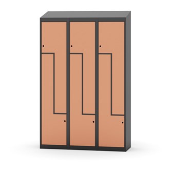 Novis Z vaatekaappi, vinokatto, 6-lok, L120 cm