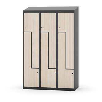 Novis Z vaatekaappi, vinokatto, 6-lok, L120 cm