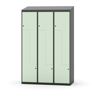 Novis Z vaatekaappi, vinokatto, 6-lok, L120 cm