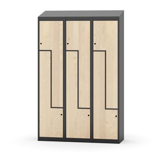 Novis Z vaatekaappi, vinokatto, 6-lok, L120 cm