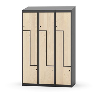 Novis Z vaatekaappi, vinokatto, 6-lok, L120 cm