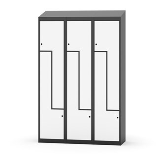 Novis Z vaatekaappi, vinokatto, 6-lok, L120 cm