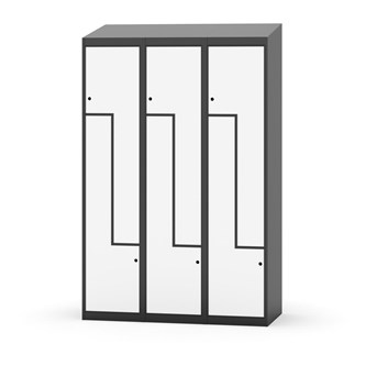 Novis Z vaatekaappi, vinokatto, 6-lok, L120 cm