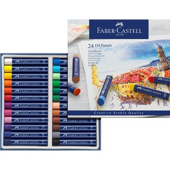 Öljypastelliliitu Faber-Castell, 24 väriä