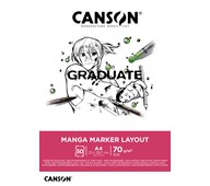 Mangapiirustuslehtiö Canson Graduate, A4, 70 g