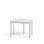 12:38 BX HT 5-kulmainen pöytä, 70x60 cm, valkoinen jalusta