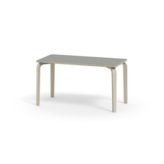 Arcus -pöytä, linoleum, kuultovalkoinen, 120x60 cm