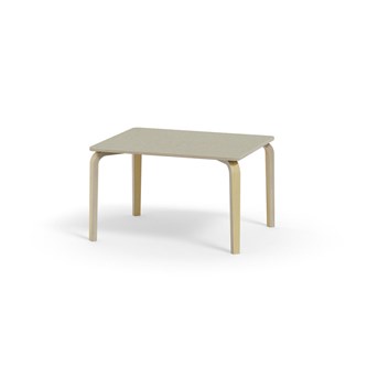 Arcus -pöytä, linoleum, koivu, 100x80 cm