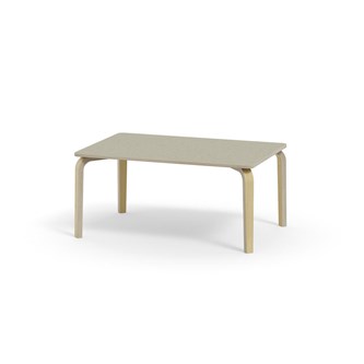 Arcus -pöytä, linoleum, koivu, 120x80 cm