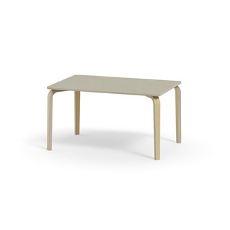 Arcus -pöytä, linoleum, koivu, 120x80 cm