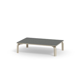 Arcus -pöytä, linoleum, kuultovalkoinen, 120x80 cm