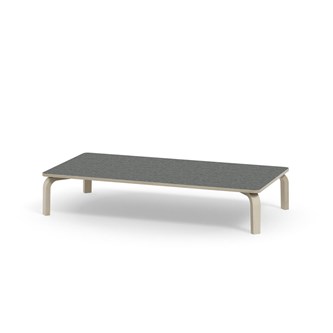 Arcus -pöytä, linoleum, kuultovalkoinen, 160x80 cm