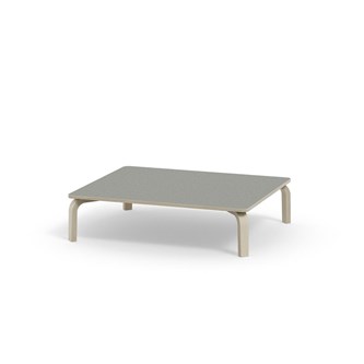Arcus -pöytä, linoleum, kuultovalkoinen, 100x120 cm