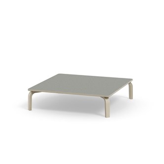 Arcus -pöytä, linoleum, kuultovalkoinen, 120x120 cm