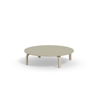 Arcus -pöytä, linoleum, kuultovalkoinen, Ø 120 cm