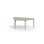 Arcus -pöytä, linoleum, kuultovalkoinen, puolipyöreä 120-80 cm