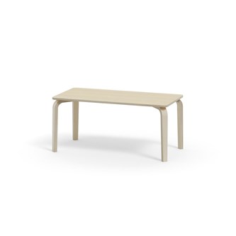 Arcus -pöytä, akustik laminaatti, kuultovalkoinen, 120x60 cm