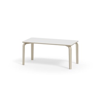 Arcus -pöytä, akustik laminaatti, kuultovalkoinen, 120x60 cm