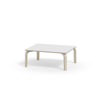 Arcus -pöytä, akustik laminaatti, kuultovalkoinen, 100x80 cm