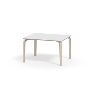 Arcus pöytä laminaatti 100x60 cm, kuultovalkoinen