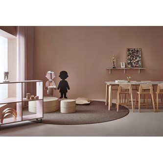 Arcus FSC -pöytä, akustik laminaatti, kuultovalkoinen, 120x120 cm