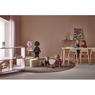 Arcus FSC -pöytä, akustik laminaatti, kuultovalkoinen, 120x120 cm