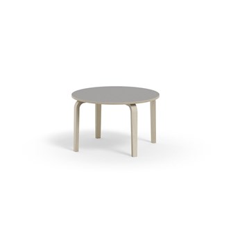 Arcus pöytä laminaatti Ø 90 cm, kuultovalkoinen