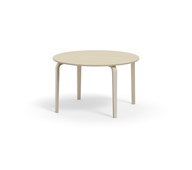 Arcus -pöytä, akustik laminaatti, kuultovalkoinen, Ø 120 cm
