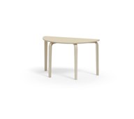 Arcus pöytä HPL puolipyöreä 120-60 cm, kuultovalkoinen