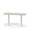 Pilastro FSC pilaripöytä BX 120x50 cm akustik laminaatti, valkoinen jalusta
