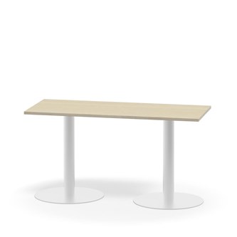 Pilastro FSC pilaripöytä BX 120x50 cm akustik laminaatti, valkoinen jalusta