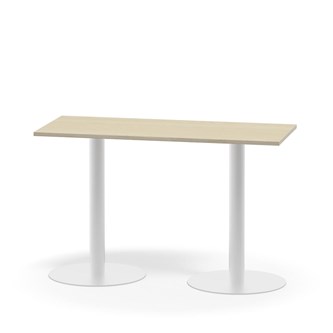 Pilastro FSC pilaripöytä BX 120x50 cm akustik laminaatti, valkoinen jalusta