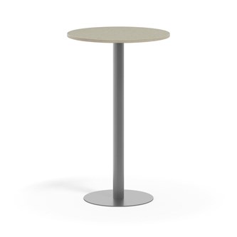 Pilastro pilaripöytä BX ø 70 cm akustik linoleum, hopea jalusta