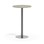 Pilastro pilaripöytä BX ø 70 cm akustik linoleum, hopea jalusta