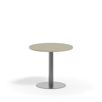 Pilastro pilaripöytä BX ø 70 cm akustik linoleum, hopea jalusta