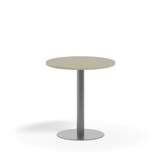Pilastro pilaripöytä BX ø 70 cm akustik linoleum, hopea jalusta