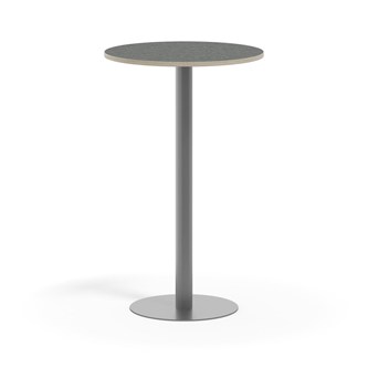 Pilastro pilaripöytä BX ø 70 cm akustik linoleum, hopea jalusta