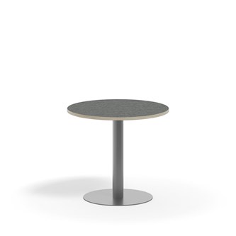 Pilastro pilaripöytä BX ø 70 cm akustik linoleum, hopea jalusta