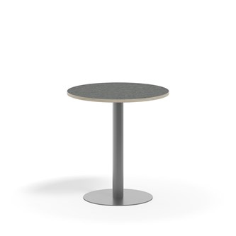 Pilastro pilaripöytä BX ø 70 cm akustik linoleum, hopea jalusta