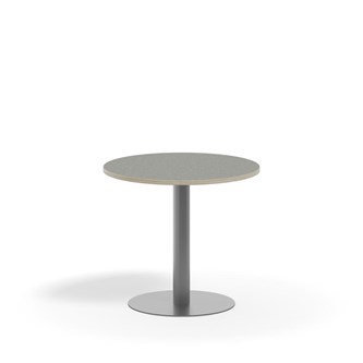 Pilastro pilaripöytä BX ø 70 cm akustik linoleum, hopea jalusta