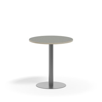 Pilastro pilaripöytä BX ø 70 cm akustik linoleum, hopea jalusta