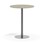 Pilastro pilaripöytä BX ø 90 cm akustik linoleum, hopea jalusta