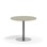 Pilastro pilaripöytä BX ø 90 cm akustik linoleum, hopea jalusta
