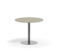 Pilastro pilaripöytä BX ø 90 cm akustik linoleum, hopea jalusta