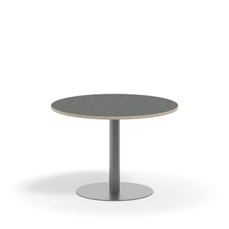Pilastro pilaripöytä BX ø 90 cm akustik linoleum, hopea jalusta